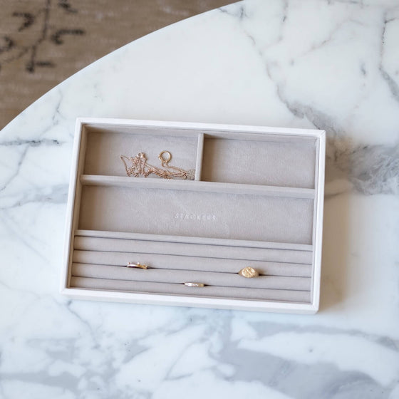 Stackers Classic Jewellery Box (Ring/Bracelets Layer) - White
