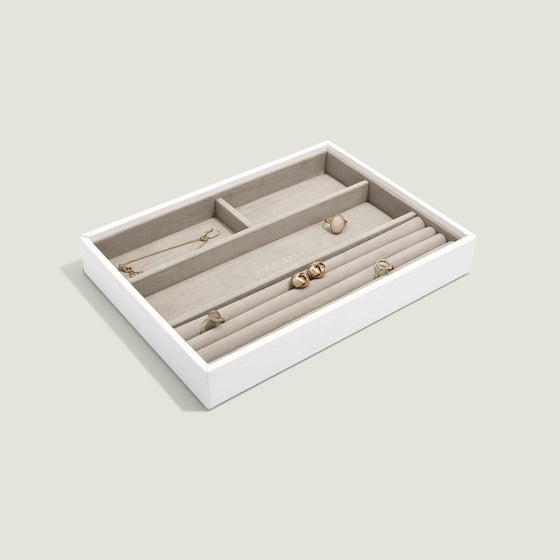 Stackers Classic Jewellery Box (Ring/Bracelets Layer) - White