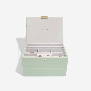 Stackers Classic Jewellery Box (Set) - Sage Green