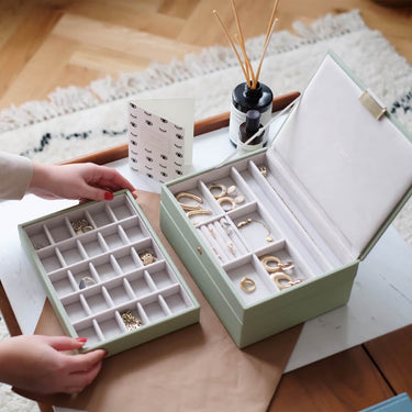 Stackers Classic Jewellery Box (Set) - Sage Green