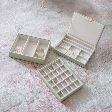 Stackers Classic Jewellery Box (Set) - Sage Green