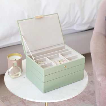 Stackers Classic Jewellery Box (Set) - Sage Green
