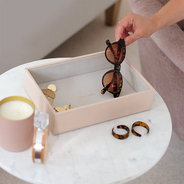Stackers Classic Jewellery Box (Watch & Accessory Layer) - Blush Pink