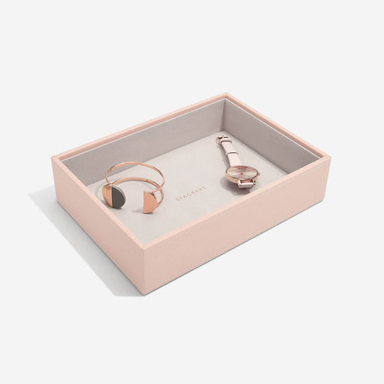 Stackers Classic Jewellery Box (Watch & Accessory Layer) - Blush Pink