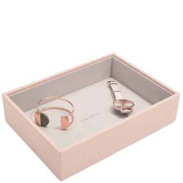 Stackers Classic Jewellery Box (Watch & Accessory Layer) - Blush Pink