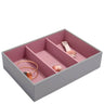 Stackers Classic Jewellery Box (Watch & Accessory Layer) - Dove Grey Pink
