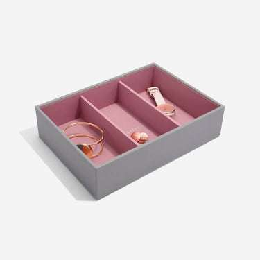 Stackers Classic Jewellery Box (Watch & Accessory Layer) - Dove Grey Pink
