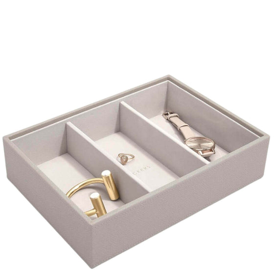 Stackers Classic Jewellery Box (Watch & Accessory Layer) - Taupe