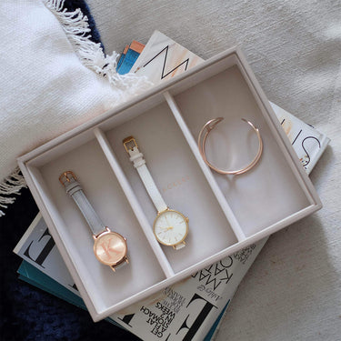 Stackers Classic Jewellery Box (Watch & Accessory Layer) - Taupe