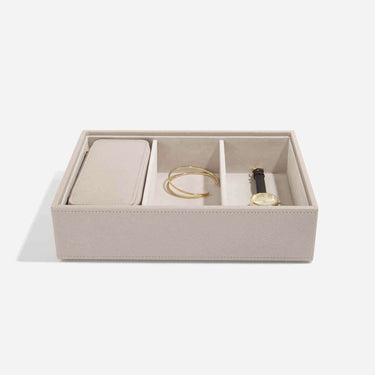 Stackers Classic Jewellery Box (Watch & Accessory Layer) - Taupe