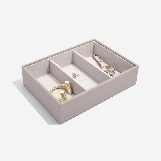 Stackers Classic Jewellery Box (Watch & Accessory Layer) - Taupe