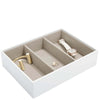 Stackers Classic Jewellery Box (Watch & Accessory Layer) - White