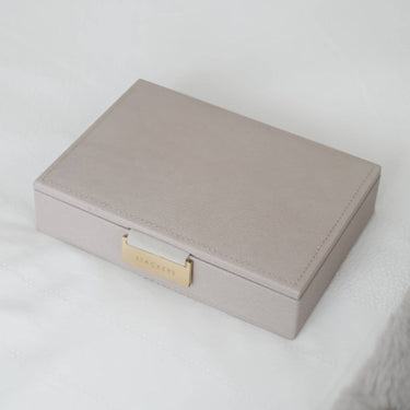 Stackers Mini Jewellery Box (Lid) - Taupe