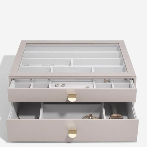 Stackers Supersize Jewellery Drawer Box (Set) - Taupe