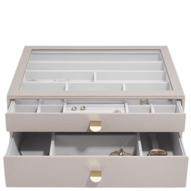Stackers Supersize Jewellery Drawer Box (Set) - Taupe