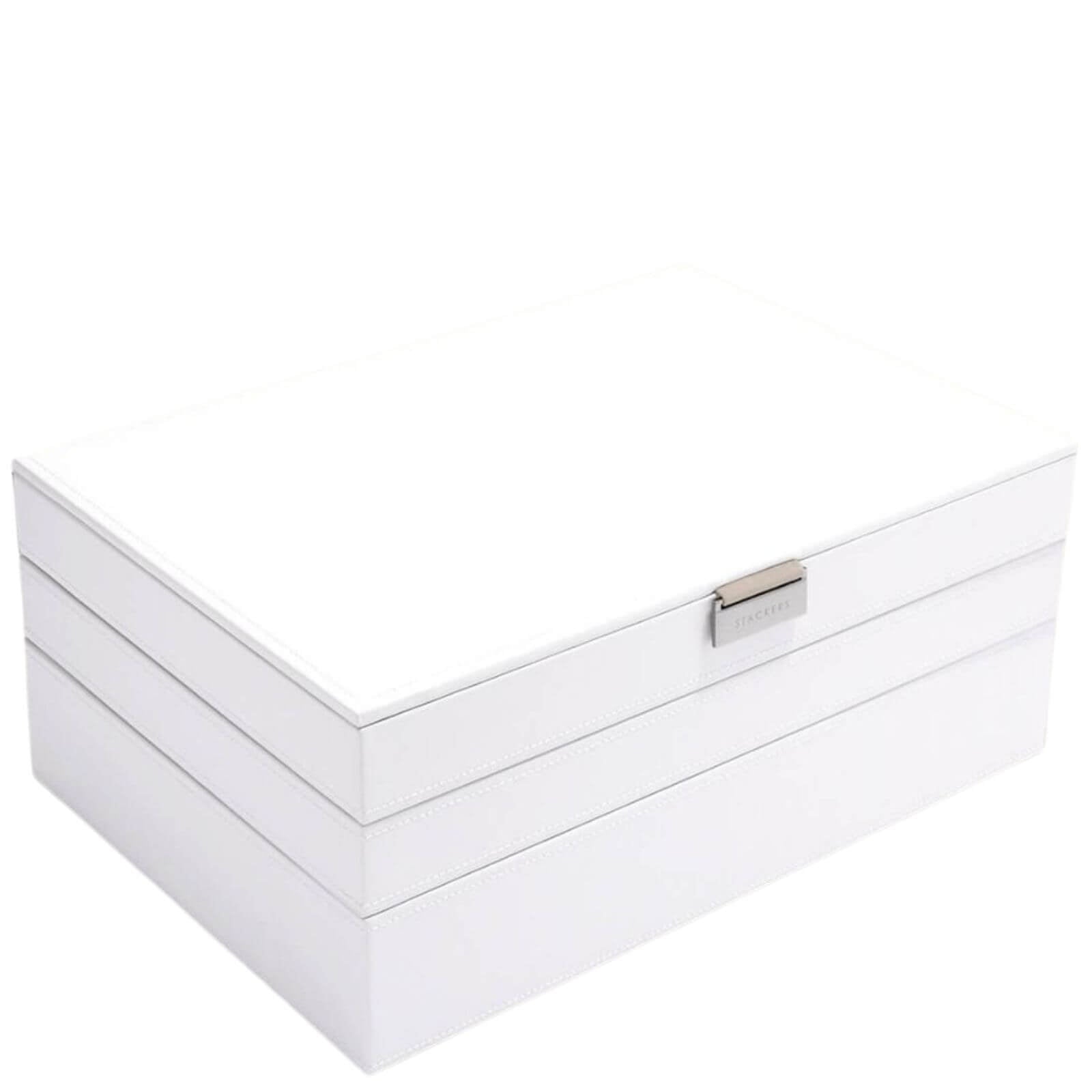white supersize stackers premium stackable jewelry box... Stackers Supersize Jewellery Box (Set) - White – Bejeweled At Soul