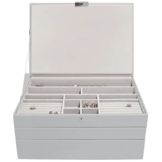 Stackers Supersize Jewellery Box (Set) - Pebble Grey