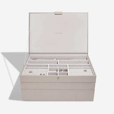 Stackers Supersize Jewellery Box (Set) - Taupe