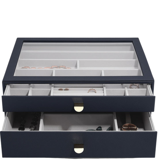 Stackers Supersize Jewellery Drawer Box (Set) - Navy
