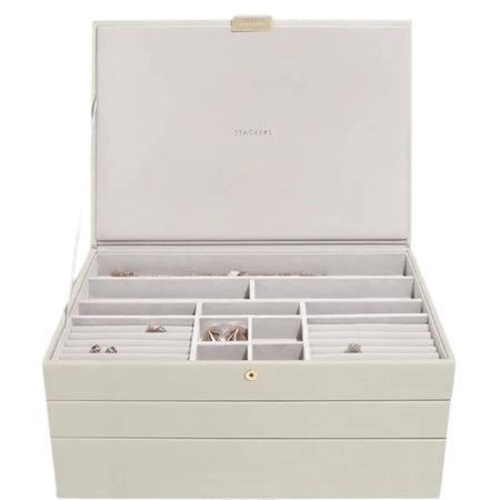 Stackers Supersize Jewellery Box (Set) - Oatmeal