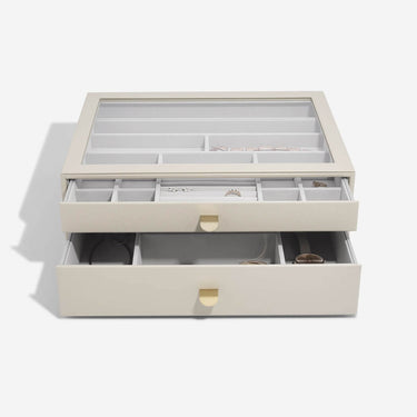 Stackers Supersize Jewellery Drawer Box (Set) - Oatmeal