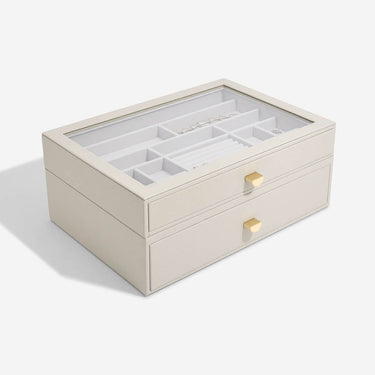 Stackers Supersize Jewellery Drawer Box (Set) - Oatmeal