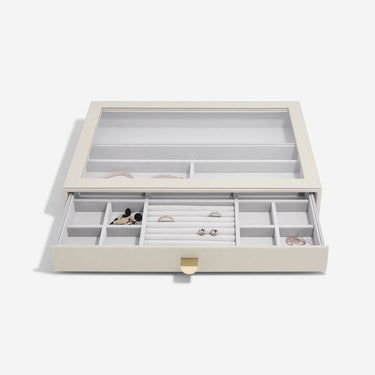 Stackers Supersize Jewellery Drawer Box (Set) - Oatmeal