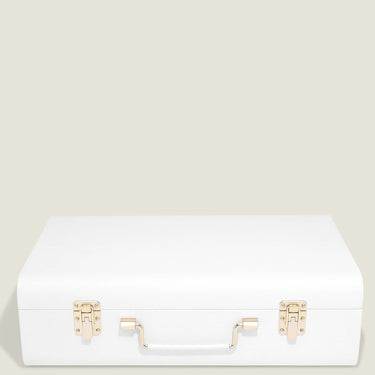 Stackers White Bridal Memory Storage Trunk
