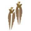 TooLally Kingfishers Earrings - Champagne & Glitter