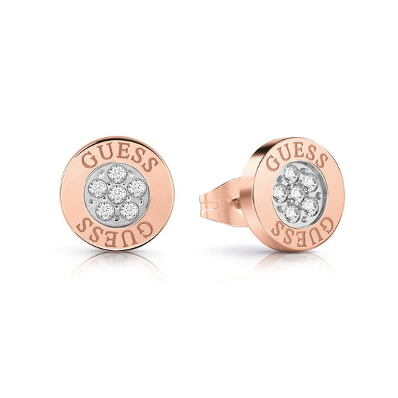 Guess Love Knot Rose Gold Earrings