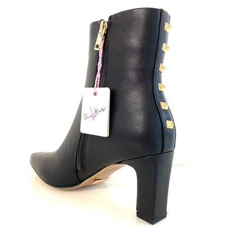 Una Healy Baby Jane Pointed Toe Boots - Black