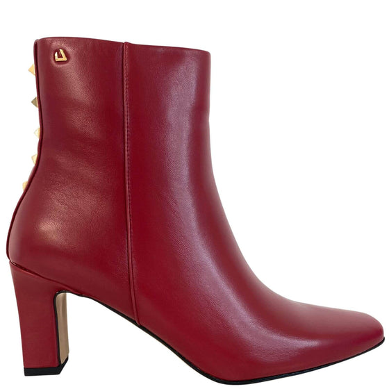 Una Healy Baby Jane Pointed Toe Boots - Dark Red