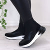 Una Healy Garden Gate Sock Boot Sneakers - Black