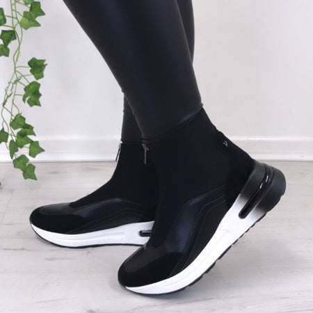 Una Healy Blackwater Sock Boot Sneakers - Black