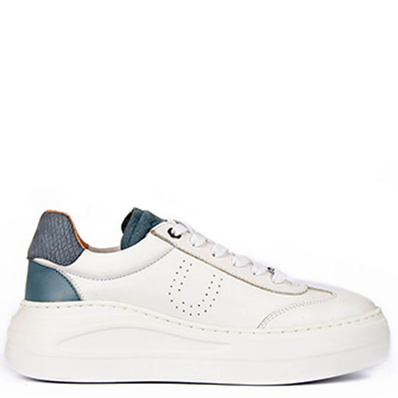 Unisa Fraile White & Pale Blue Sneakers