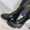 Unisa Jogin Black Leather Front Zip Boots