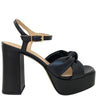 Unisa Umi Black Leather Platform Sandals