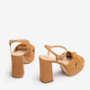 Unisa Umi Rust Suede Platform Sandals