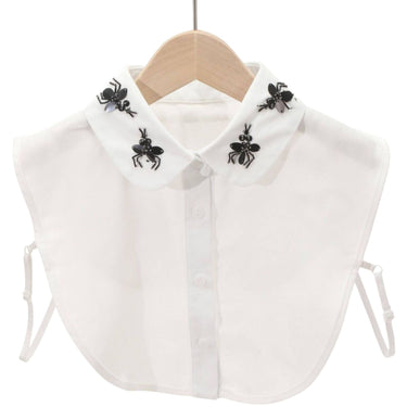 White Beaded Collar