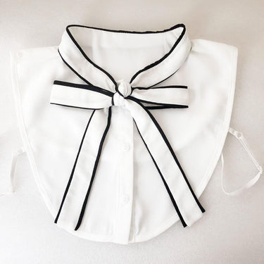 White Bow Collar