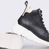Wonders Black Leather Sneaker Boots