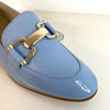 Wonders Pale Blue Patent Leather Slip On Loafers