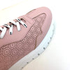 Wonders Pink Laser Cut Leather Sneakers