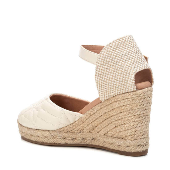 XTI Beige Closed Toe Wedge Shoes