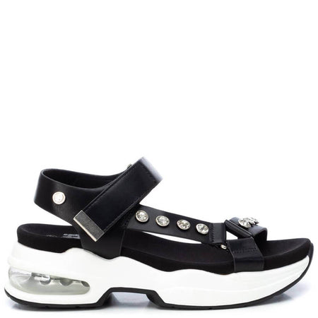 XTI Black Sporty Sole Sandals