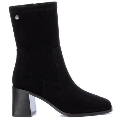 XTI Black Suede Sock Boots