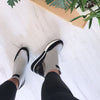 XTI Grey & Black Knitted Sneakers