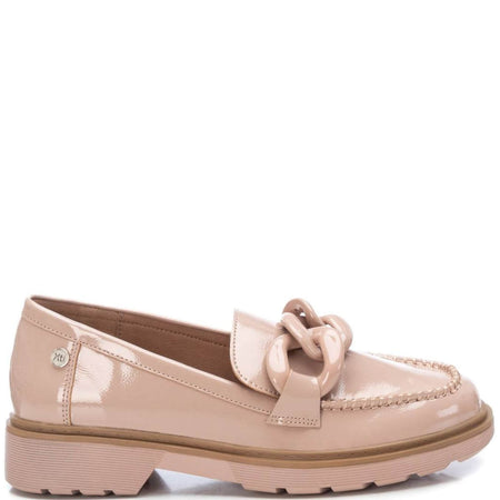 XTI Nude Patent Loafers