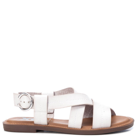 XTI White Crossover Sandals