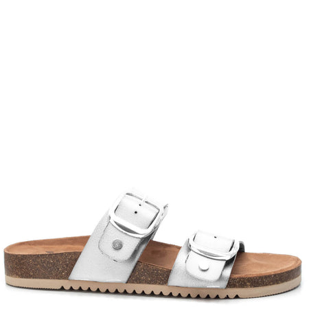 XTI White Flat Sandals